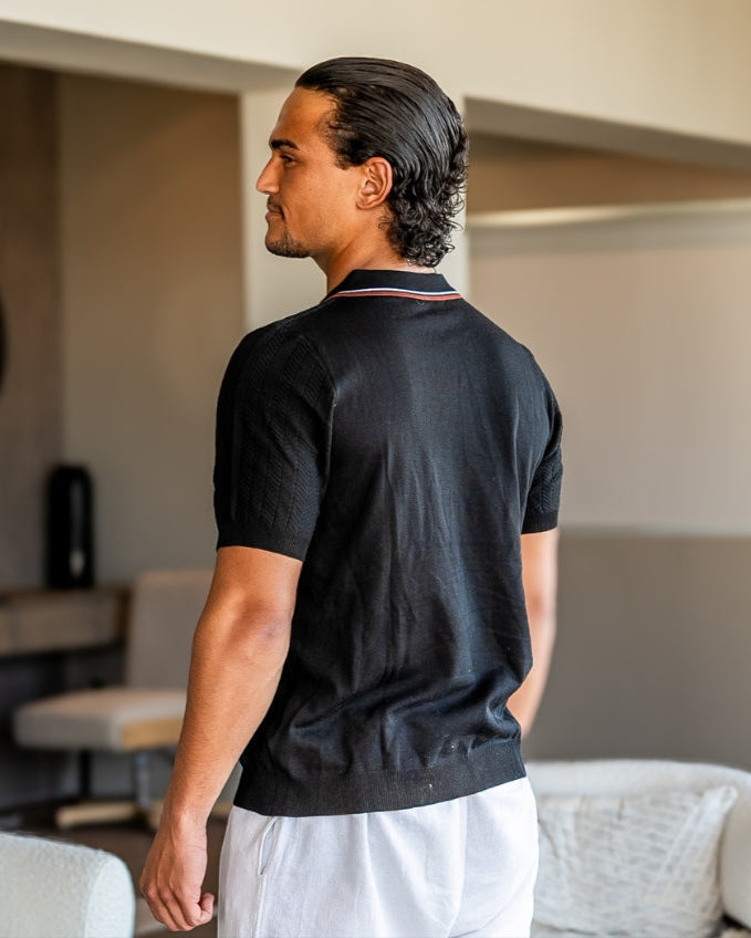 Aston Men's Polo Shirt | Viscose-Polyester Blend, Tailored Fit 5