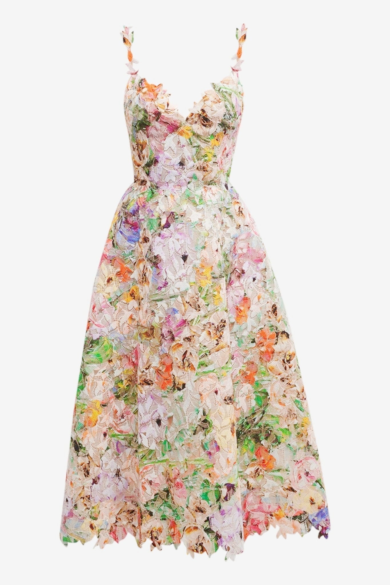 Bella Women's Midi Dress | Floral Embroidery, Lightweight Summer Outfit 5