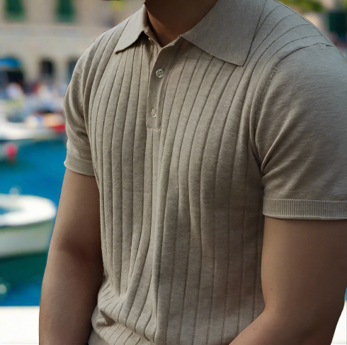 Classic Men's Striped Polo Shirt – Effortless Elegance for Every Occasion 2