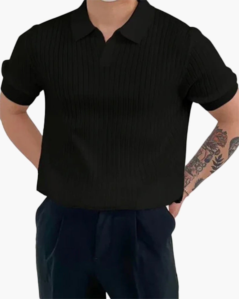 Florence Ribbed Cotton Polo Shirt – Effortless Style for Active Days 4
