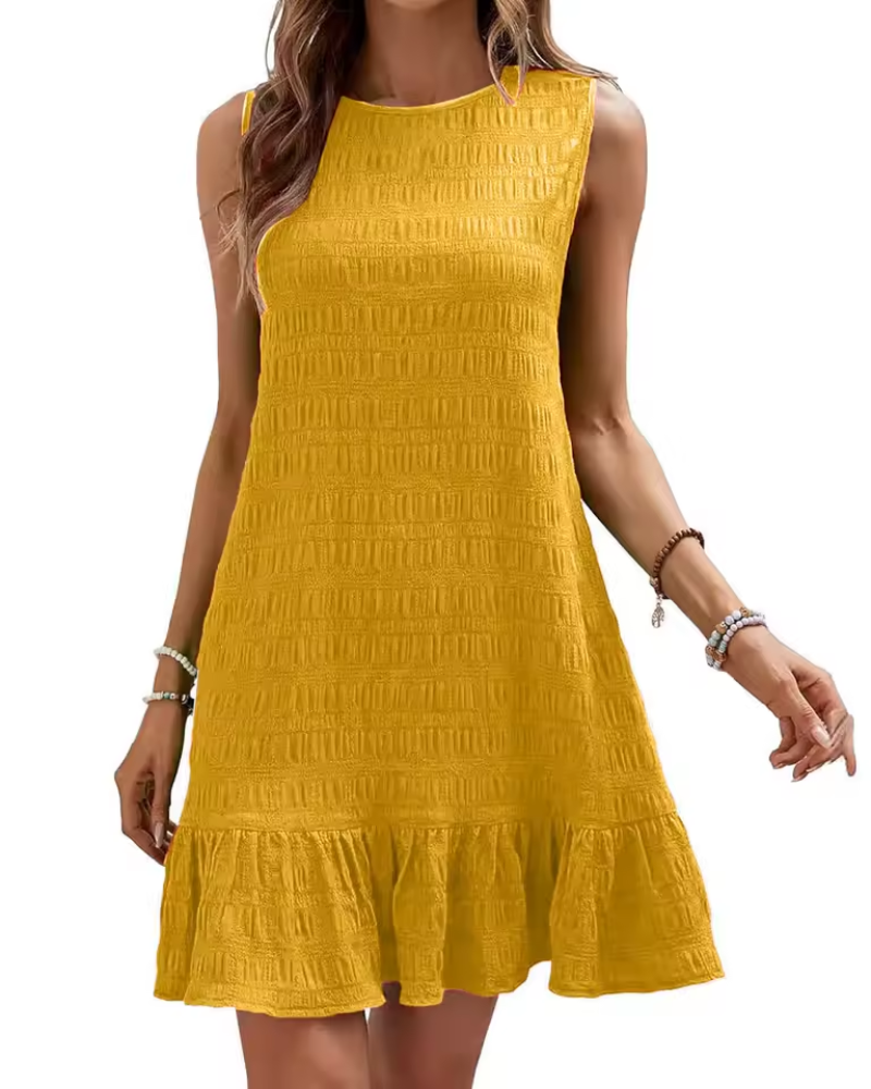 Luxe Women's Mini Dress | Textured Fabric, Casual Elegance 8