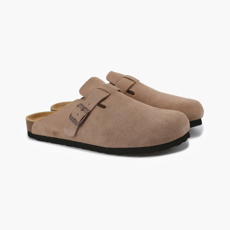 Luxury Suede Clogs for Refined Style and Comfort – Soft Leather Upper with All-Leather Insole 0