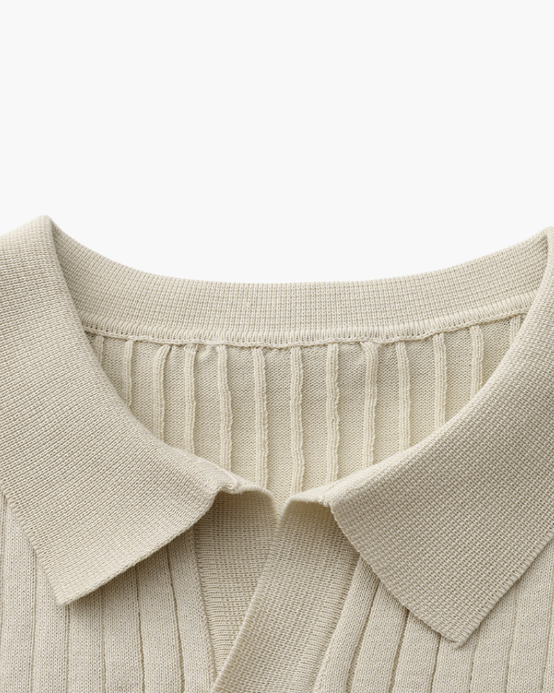 Premium Ribbed Polo Shirt – Effortless Style with Timeless Appeal 3