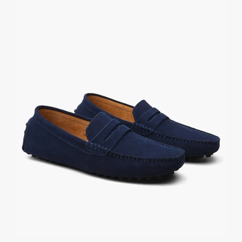 Premium Suede Mens Loafers for Comfort and Style – Soft Calf Leather Slip-On Drivers 0