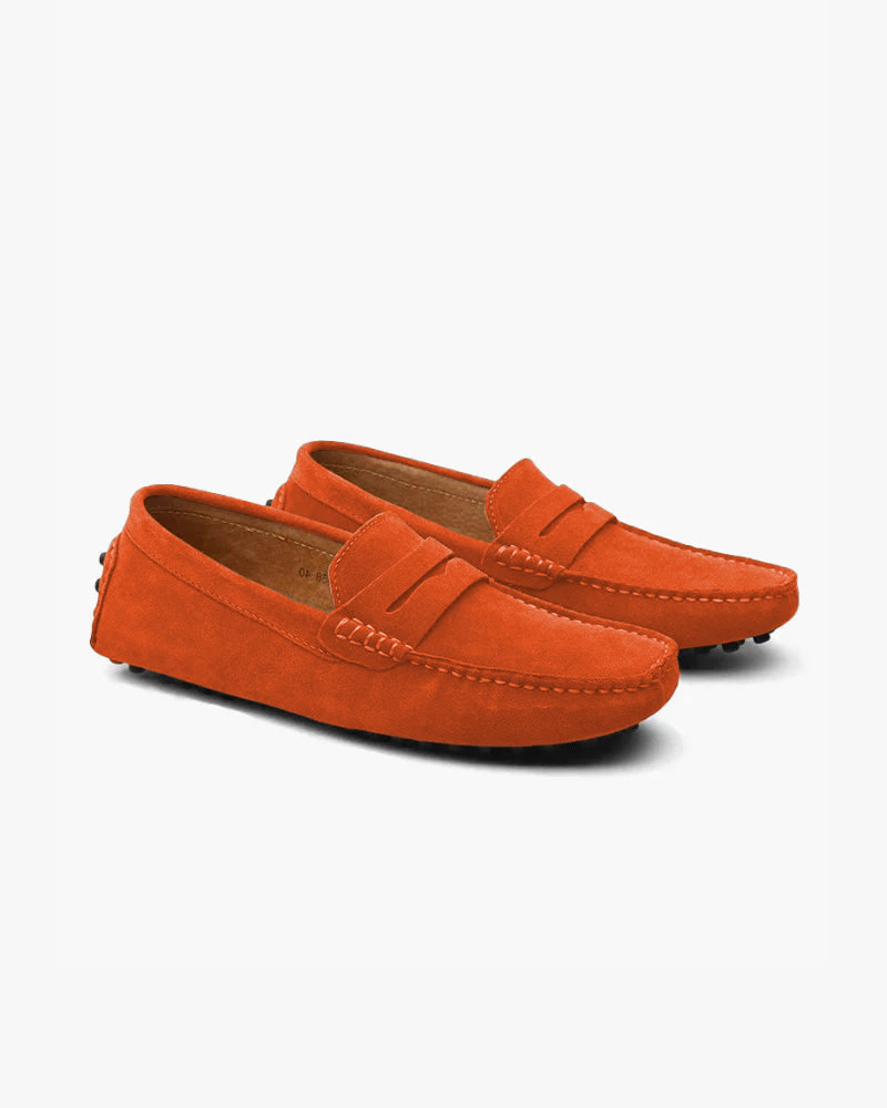 Premium Suede Mens Loafers for Comfort and Style – Soft Calf Leather Slip-On Drivers 8