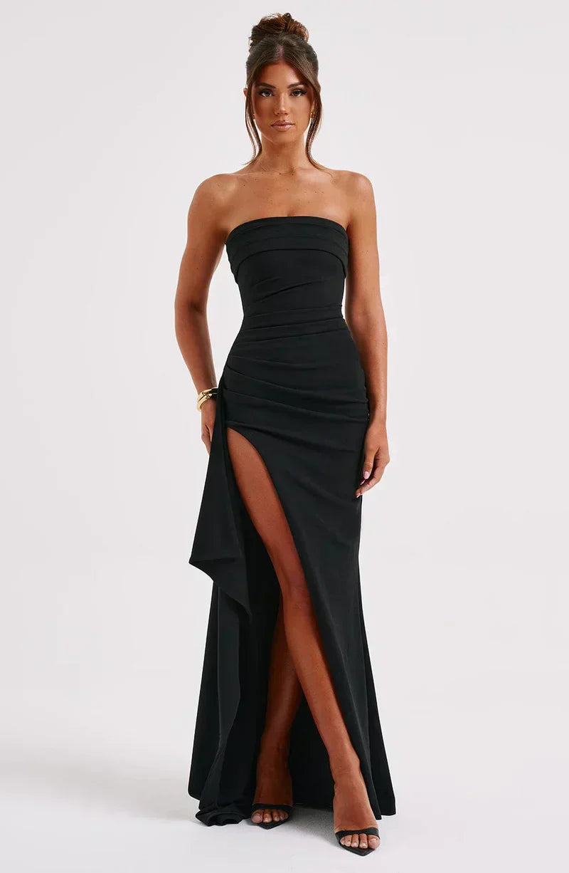 Sienna Women's Maxi Dress | Off-Shoulder Twisted Design 7