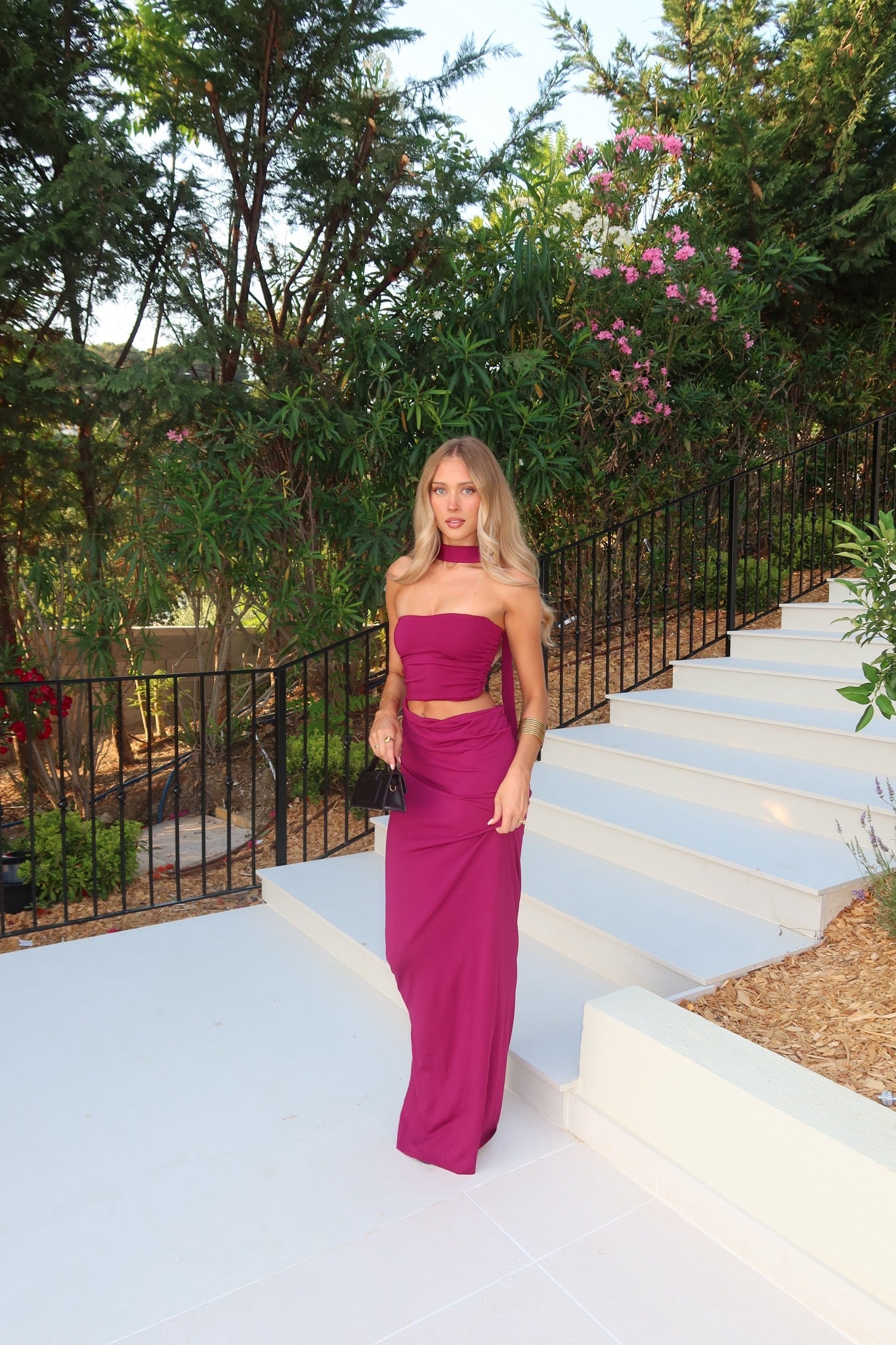 Vera Women's Maxi Dress | Elegant Draping, Cut-Out Design 3