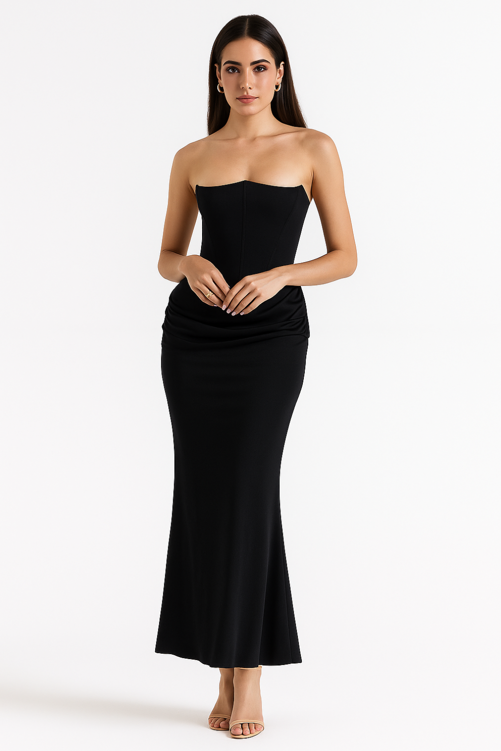 Vera Women's Maxi Dress | Elegant Strapless Design, Formal Occasion 4