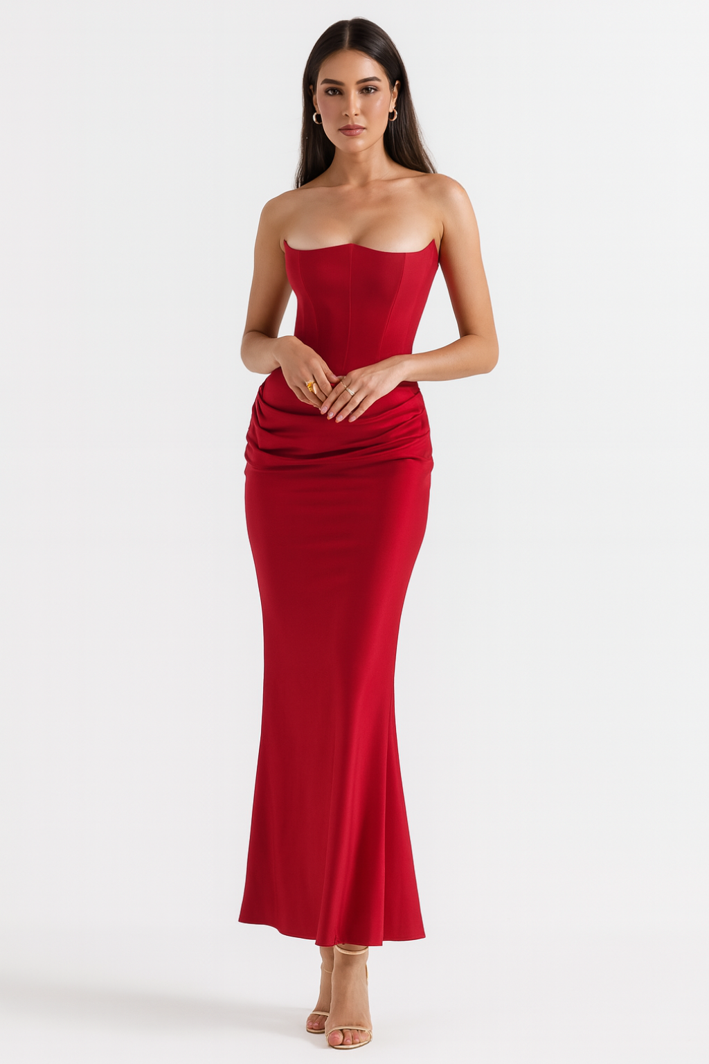 Vera Women's Maxi Dress | Elegant Strapless Design, Formal Occasion 6