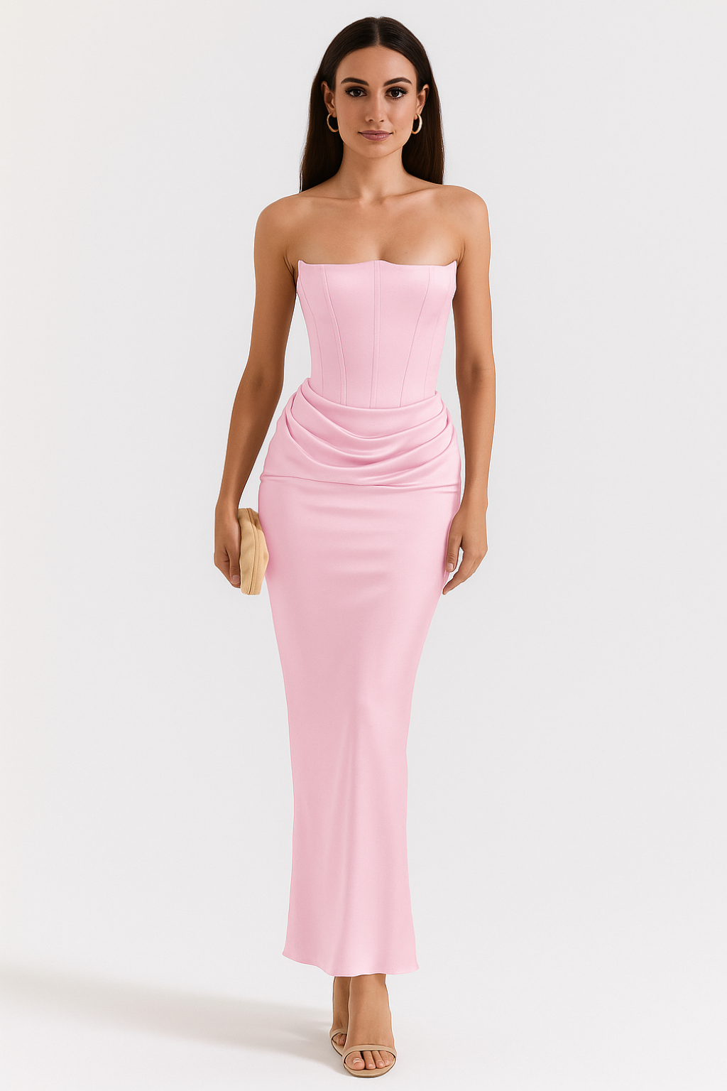 Vera Women's Maxi Dress | Elegant Strapless Design, Formal Occasion 7