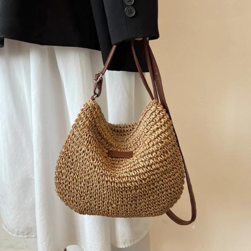 Yvette Women's Crossbody Bag | Woven Texture, Adjustable Strap 4