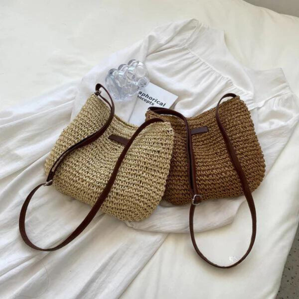 Yvette Women's Crossbody Bag | Woven Texture, Adjustable Strap 7