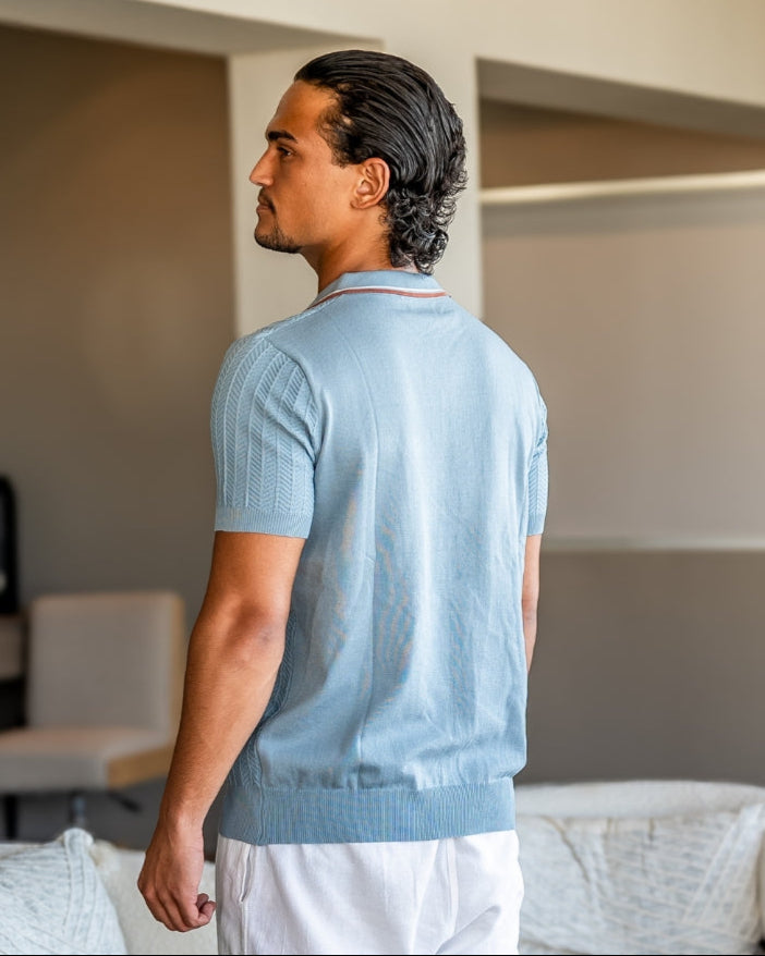 Aston Men's Polo Shirt | Viscose-Polyester Blend, Tailored Fit 2