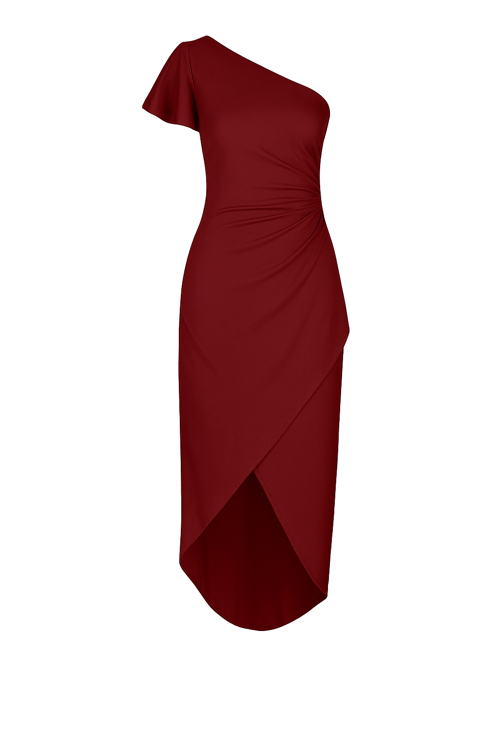 Ava Women's Cocktail Dress | One Shoulder, Ruffle Trim, Elegant 7