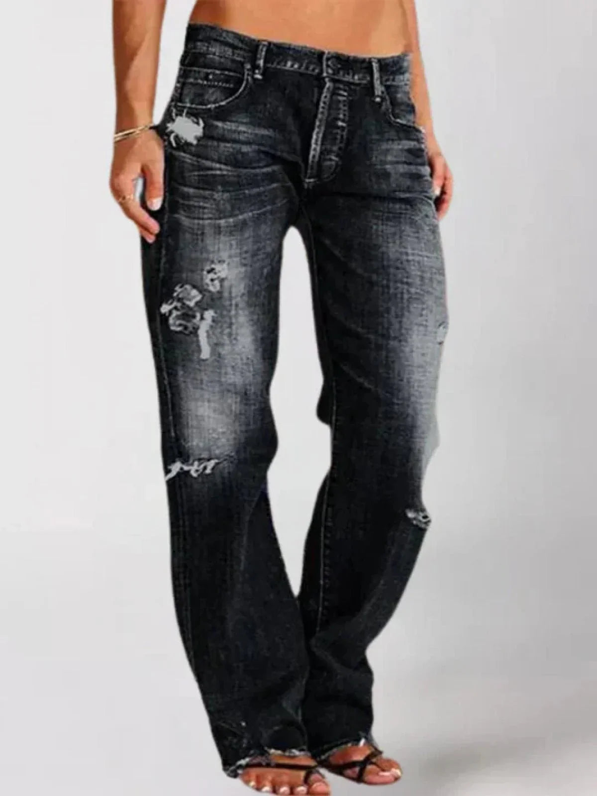 Ava Women's Wide-Leg Jeans | Comfortable Low-Rise Stretch Denim 2