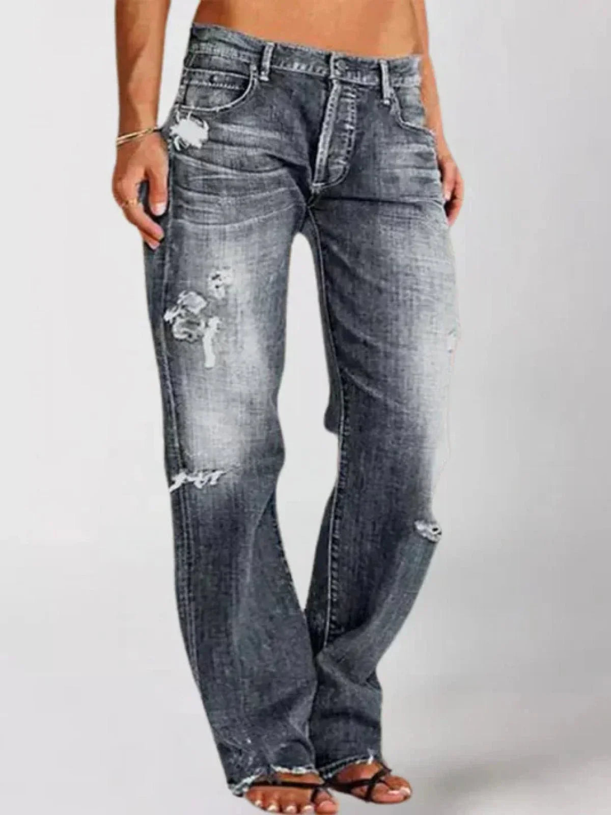 Ava Women's Wide-Leg Jeans | Comfortable Low-Rise Stretch Denim 3