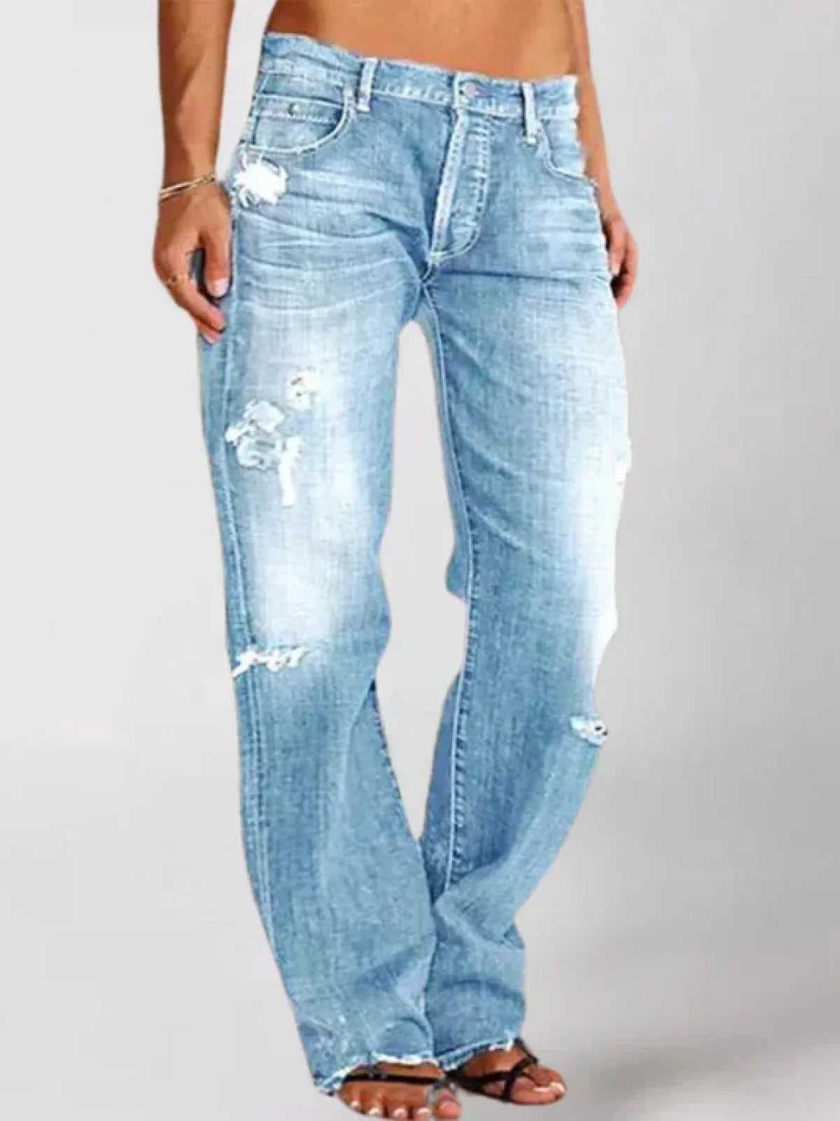 Ava Women's Wide-Leg Jeans | Comfortable Low-Rise Stretch Denim 4