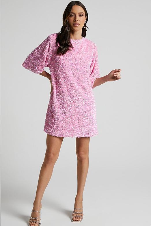 Cleo Women's Mini Dress | Dazzling Sequin, Backless Cocktail Dress 1