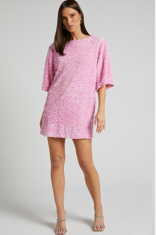 Cleo Women's Mini Dress | Dazzling Sequin, Backless Cocktail Dress 3