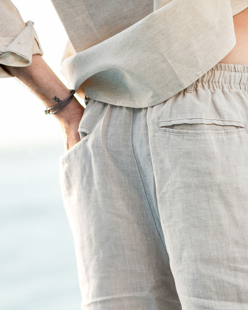 Clever Men's Linen Shorts | Lightweight Breathable Fabric 4