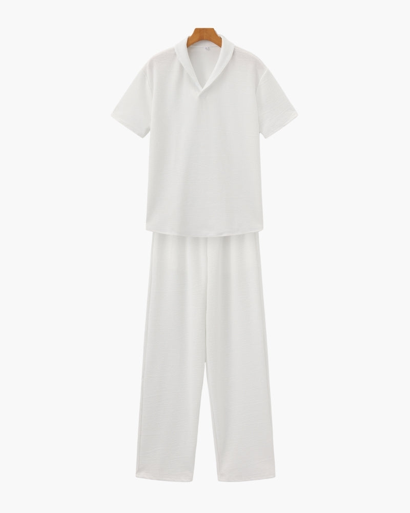 Cotton Polo & Pantalon Set – Chic Comfort for Relaxed Days 2