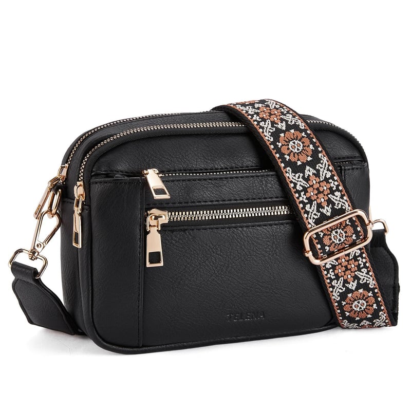 Elegant Evelyn Black Shoulder Bag | Premium Leather, Versatile Design 4
