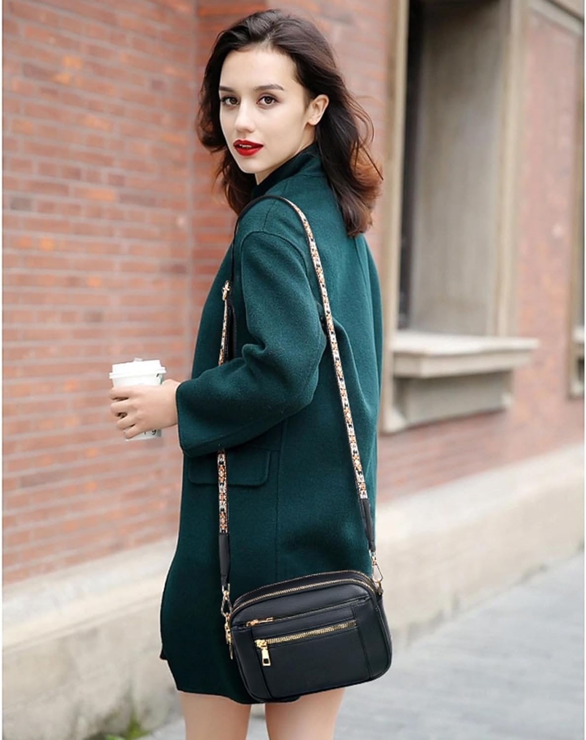 Elegant Evelyn Black Shoulder Bag | Premium Leather, Versatile Design 6