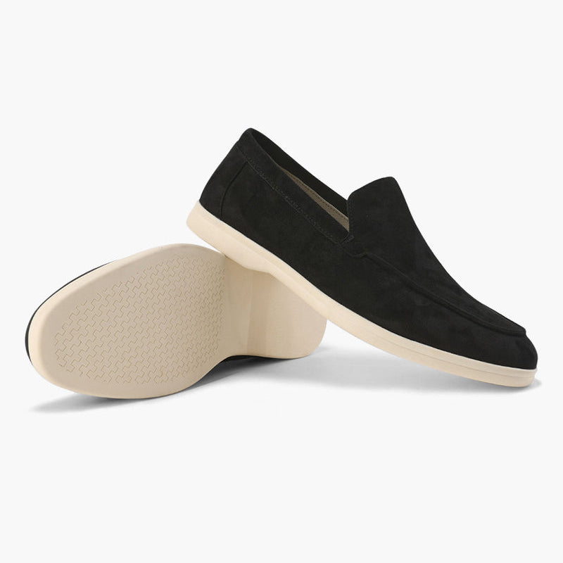 Elegant Suede Slip-On Loafers for Women – Comfortable Black Loafers with Quality Craftsmanship 6