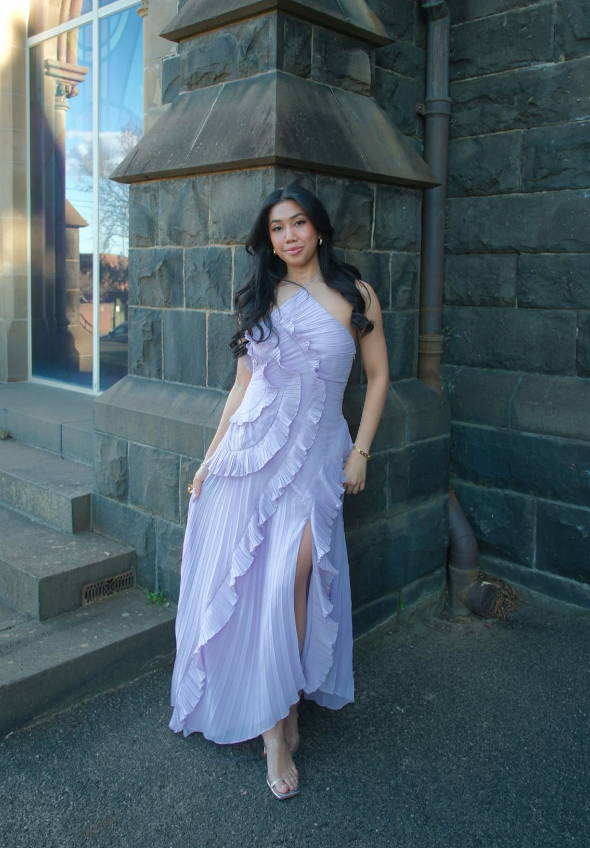 Elysia Women's Maxi Dress | Breathable Fabric, Elegant Ruffles 6