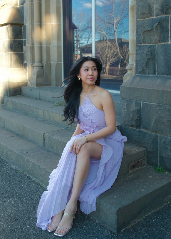 Elysia Women's Maxi Dress | Breathable Fabric, Elegant Ruffles 7