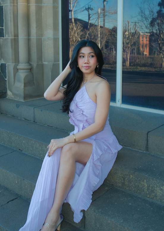 Elysia Women's Maxi Dress | Breathable Fabric, Elegant Ruffles 8