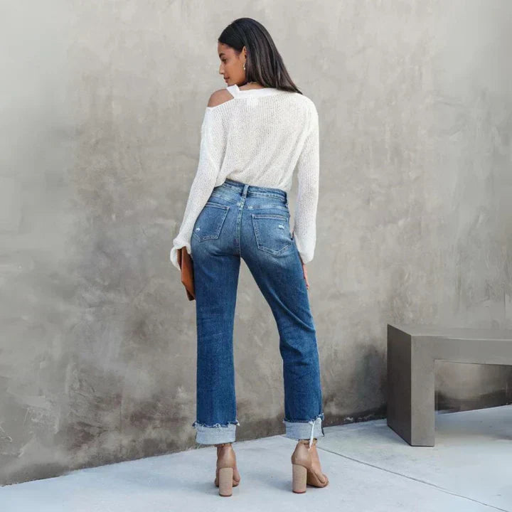 Haven Women's High-Waisted Jeans | Flexible Denim Blend, Comfortable Fit 1