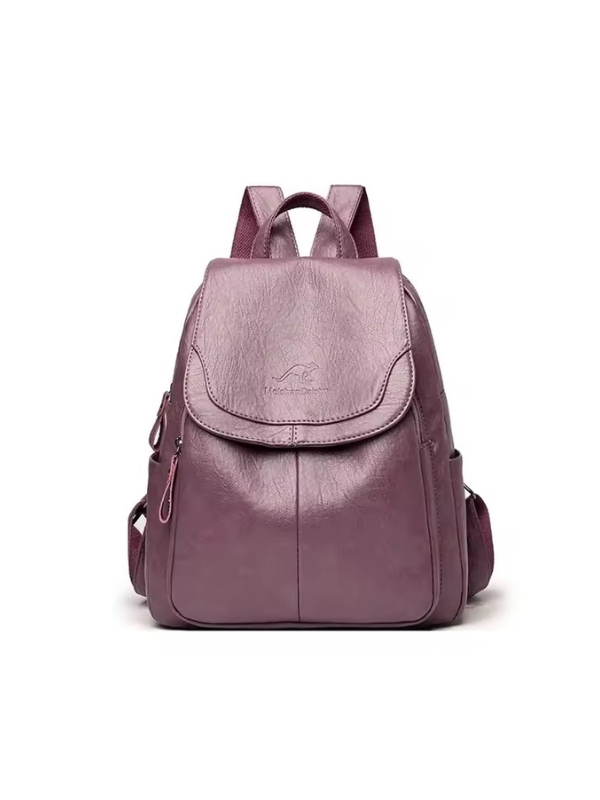 Ivy Women's Travel Backpack | Anti-Theft PU Leather, RFID Protection 9
