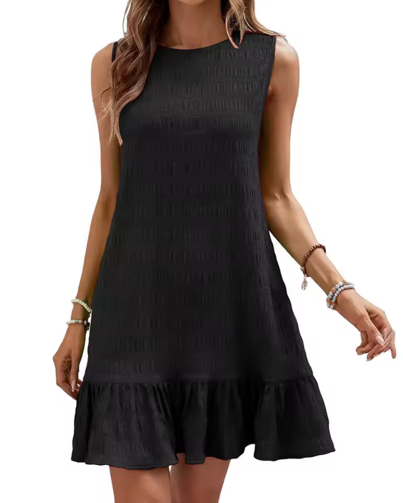 Luxe Women's Mini Dress | Textured Fabric, Casual Elegance 2