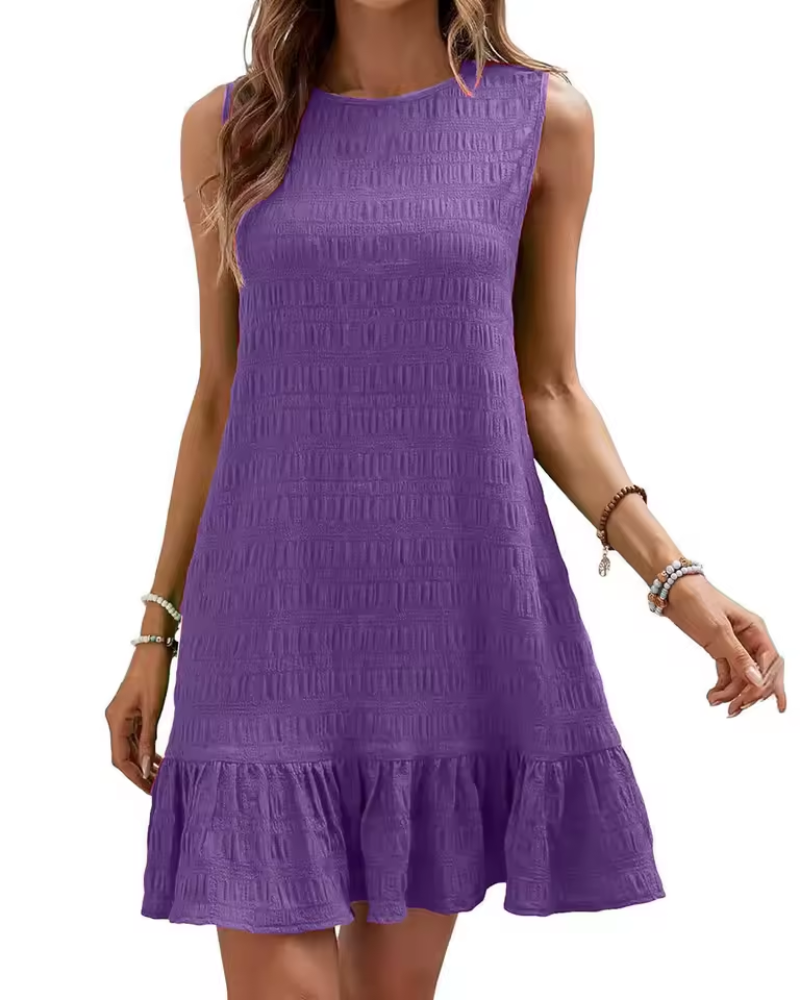 Luxe Women's Mini Dress | Textured Fabric, Casual Elegance 6