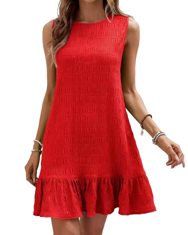 Luxe Women's Mini Dress | Textured Fabric, Casual Elegance 7