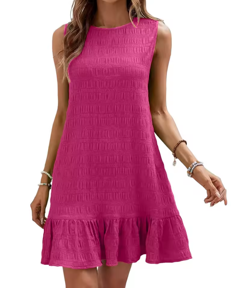 Luxe Women's Mini Dress | Textured Fabric, Casual Elegance 9