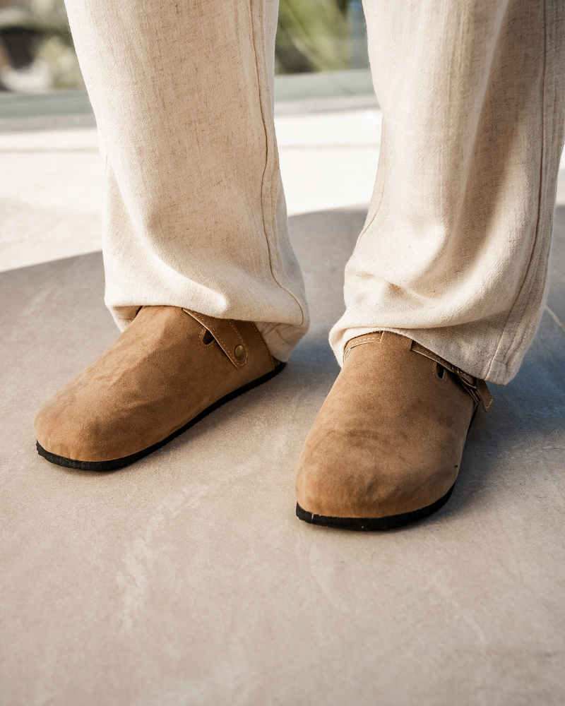 Luxury Suede Clogs for Refined Style and Comfort – Soft Leather Upper with All-Leather Insole 1