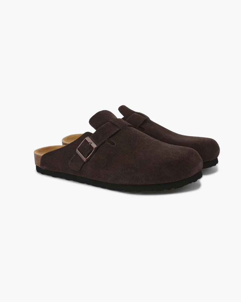 Luxury Suede Clogs for Refined Style and Comfort – Soft Leather Upper with All-Leather Insole 10