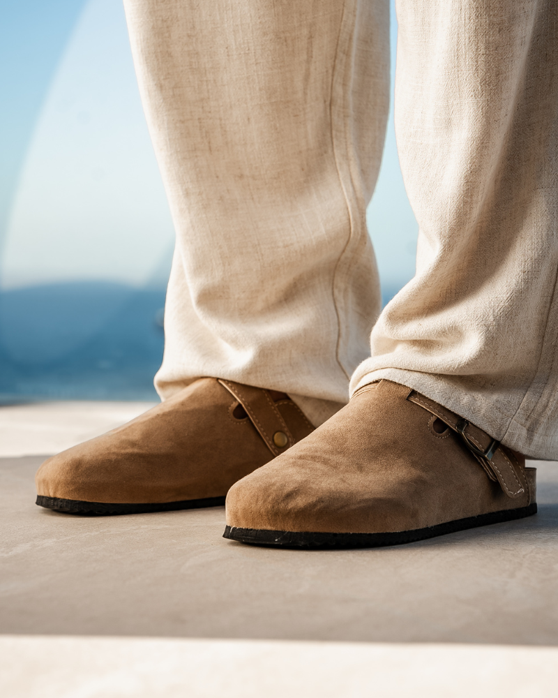 Luxury Suede Clogs for Refined Style and Comfort – Soft Leather Upper with All-Leather Insole 2