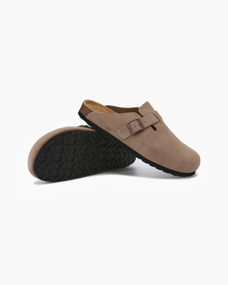 Luxury Suede Clogs for Refined Style and Comfort – Soft Leather Upper with All-Leather Insole 3