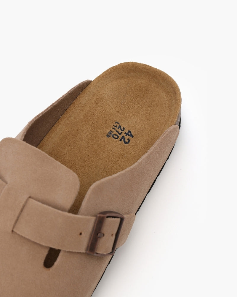 Luxury Suede Clogs for Refined Style and Comfort – Soft Leather Upper with All-Leather Insole 6