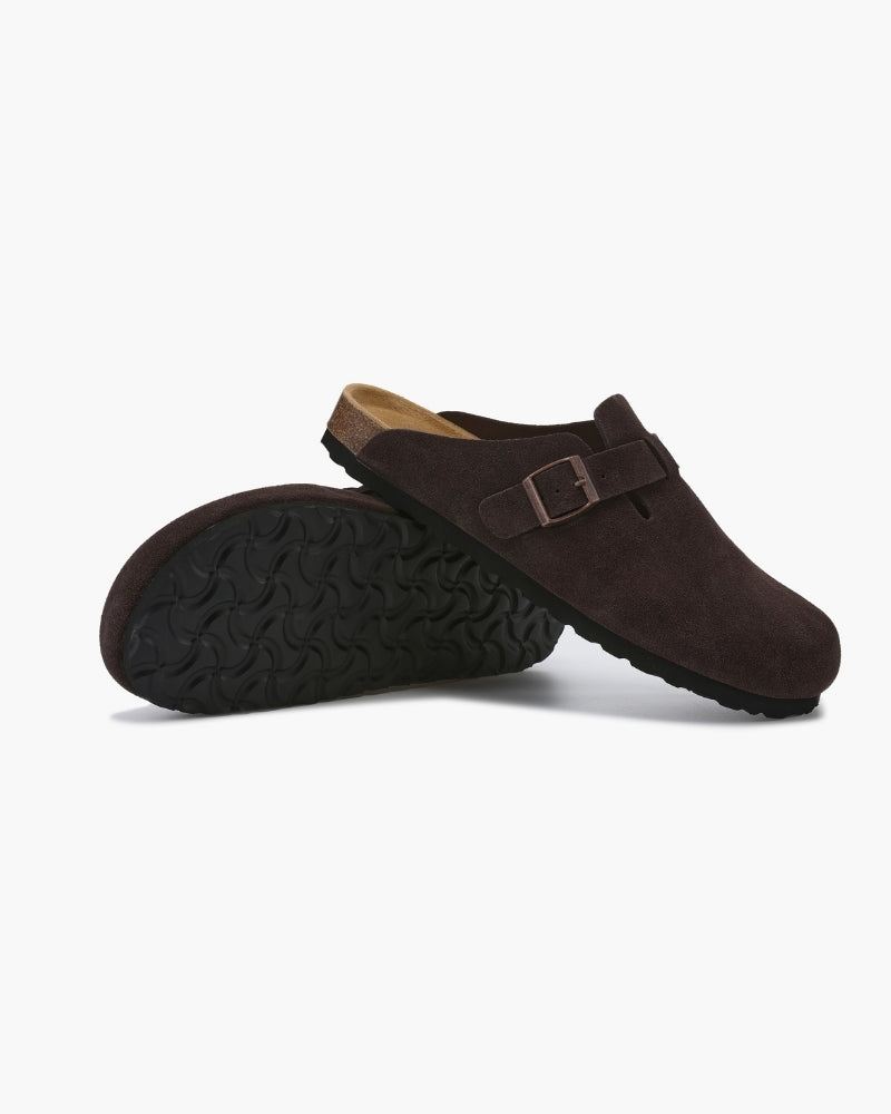 Luxury Suede Clogs for Refined Style and Comfort – Soft Leather Upper with All-Leather Insole 7