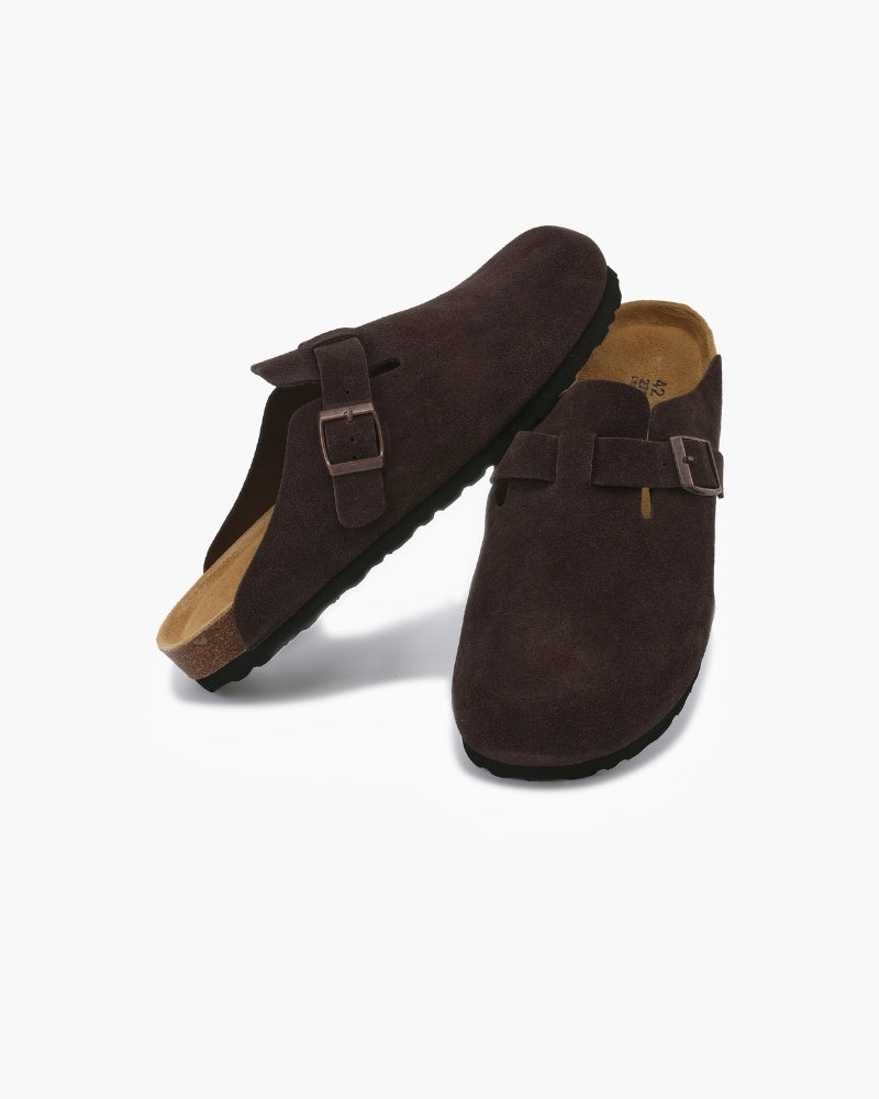 Luxury Suede Clogs for Refined Style and Comfort – Soft Leather Upper with All-Leather Insole 8
