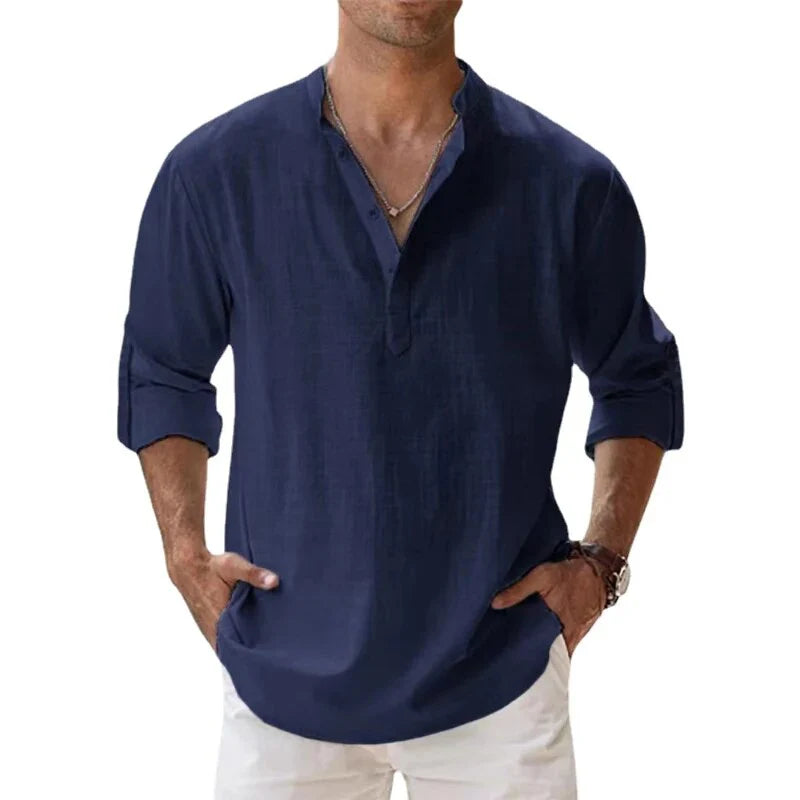 Men’s Long Sleeve Polo Shirt – Elevate Your Look with Effortless Style 2
