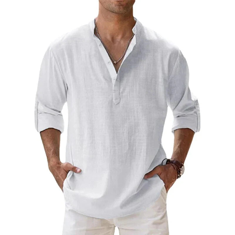 Men’s Long Sleeve Polo Shirt – Elevate Your Look with Effortless Style 3