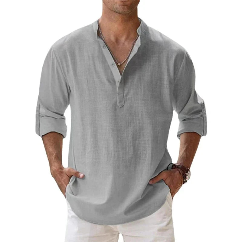 Men’s Long Sleeve Polo Shirt – Elevate Your Look with Effortless Style 4