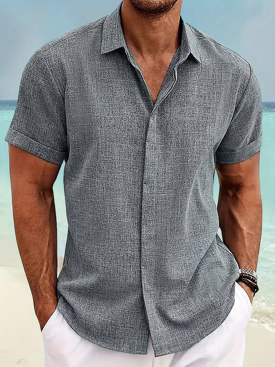 Men's Short-Sleeved Casual Blouse – Effortless Style for Warm Days 2