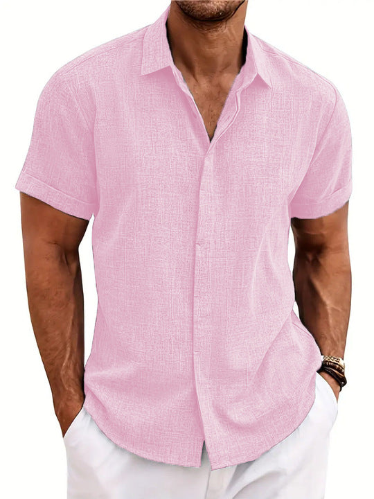 Men's Short-Sleeved Casual Blouse – Effortless Style for Warm Days 4