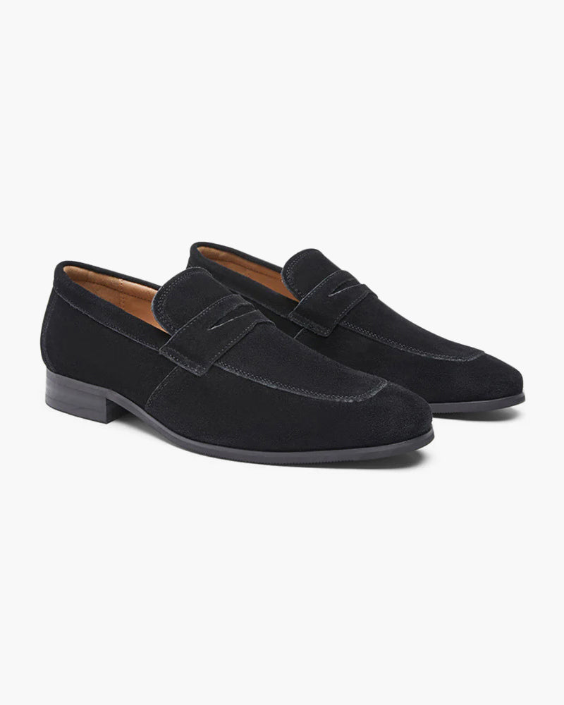Oasis Men's Penny Loafers | Soft Calf Suede, Elegant Slip-On Shoes 0